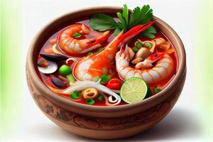 tailandese tom yum cibo foto