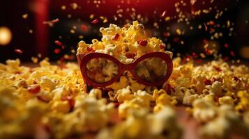 Popcorn esplosione, generato ai Immagine foto