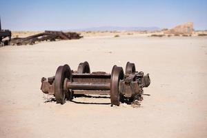 locomotiva vicino a uyuni in bolivia foto