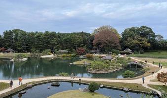 paesaggio di korakuen giardino nel okama, Giappone foto