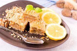 tradizionale fatti in casa baklava foto