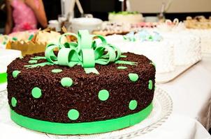 cioccolato verde torta foto