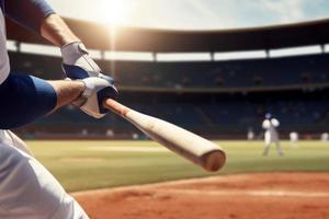 baseball pastella giocatore. creare ai foto