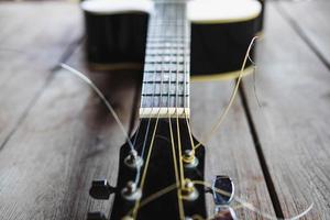 chitarra classica da vicino foto