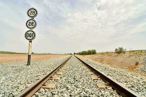 un' ferrovia traccia foto