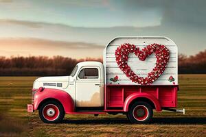 eccezionale San Valentino consegna camion stampabile foto