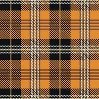 tartan senza soluzione di continuità modello, nero e giallo, può essere Usato nel il design di moda Abiti. biancheria da letto, tende, tovaglie foto