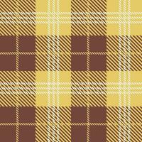 tartan senza soluzione di continuità modello, Marrone e giallo, può essere Usato nel il design di moda Abiti. biancheria da letto, tende, tovaglie foto