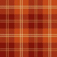 tartan senza soluzione di continuità modello, rosso e arancia, può essere Usato nel il design di moda Abiti, biancheria da letto, tende, tovaglie foto