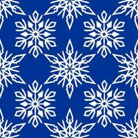 senza soluzione di continuità modello di bianca i fiocchi di neve su un' blu sfondo, struttura, design foto