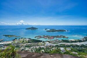 copolia sentiero, Visualizza di Eden isola, sport complesso elettricità azienda, st anne marino parco, praslin e la Digue 1 foto