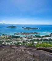 copolia sentiero, Visualizza di Eden isola, sport complesso, st anne marino parco, praslin e la Digue foto