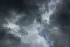 nuvoloso buio cielo con nuvole. foto