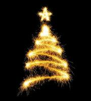 Natale albero leggero effetto foto