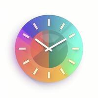 icona con orologio per app, creato con generativo ai foto