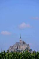 Le mont san-michel di marea isola, Normandia, settentrionale franco foto