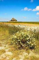 Le mont san-michel di marea isola, Normandia, settentrionale Francia foto