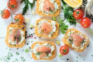 mini salmone Antipasti foto