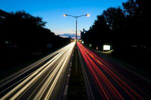 belgrado notte lungo esposizione foto