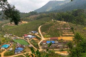 rurale villaggio nord di bandire rak tailandese Cinese villaggio su confine di settentrionale Tailandia e Myanmar foto