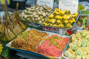 tailandese tagliatelle altro riso basato strada cibo foto