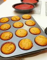 dolce fatti in casa Pan di zenzero muffin. foto