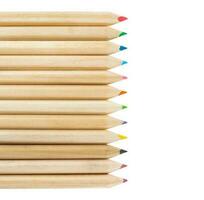multicolore matite su bianca sfondo. foto