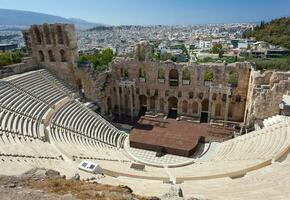 il odeon di erode attico, Atene. foto