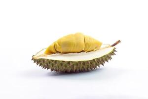 re di frutta, durian isolato su bianca sfondo. ai generato foto