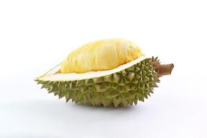 re di frutta, durian isolato su bianca sfondo. ai generato foto