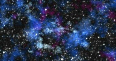astratto spazio sfondo a partire dal il galassia e luminosa raggiante stelle e costellazioni. video 4k foto