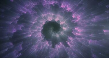astratto viola energia magico raggiante spirale turbine tunnel sfondo foto