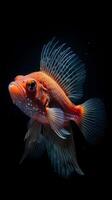 bellissimo pesce sott'acqua. illustrazione ai generativo foto