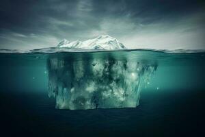 subacqueo iceberg. creare ai foto