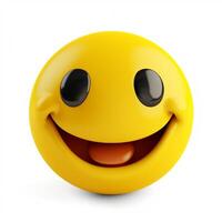 un' emoticon con un' smiley viso ai generato foto