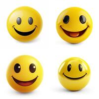 un' emoticon con un' smiley viso ai generato foto