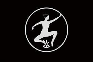 yoga meditazione simbolo logo generativo ai foto