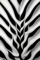 monocromatico fantasia zebra arte illustrazione foto