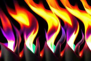 astratto fuoco - un' vivace e raggiante sfondo di ardente elementi foto