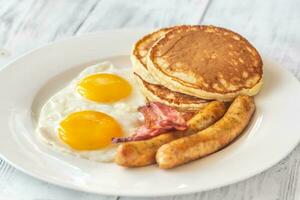 tradizionale americano prima colazione foto