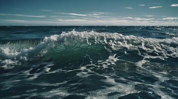 particolarmente punto di punto foto oceano acqua. creativo risorsa, ai generato