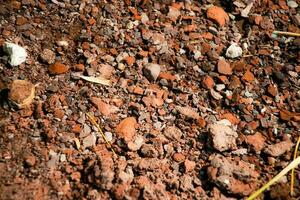 piccolo pietre sfondo. pietra struttura. ruvido superficie di piccolo ciottolo pietra. foto