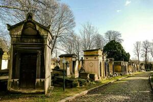 un' cimitero nel Parigi foto