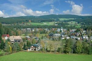 villaggio di hinterzarten nel nero foresta, baden-wuerttemberg, germania foto