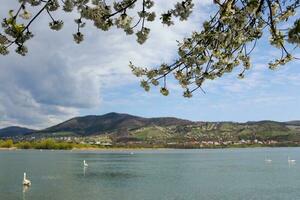 panorami a il batca doamnei lago nel Piatra neamt foto