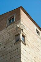 angolo finestra, palazzo nel ciudad Rodrigo, salamanca foto