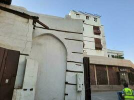 jeddah, Arabia arabia, aprile 2023 - un' Visualizza di il vecchio e storico parte di il città di jeddah, Arabia arabia. queste edifici siamo collocato nel baldo la zona di jeddah. foto