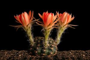 vicino su fullboom fiore di cactus foto