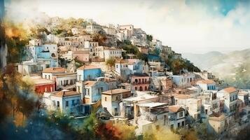 giungla colorato pittura ai generato alto qualità illustrazione foto