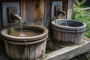 wasserschaden nach rohrbruch sono waschkeller. ai generato foto